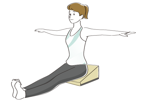 To put your pelvis upright